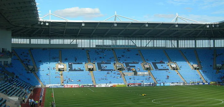 Góc nhìn từ khán đài của sân vận động Coventry