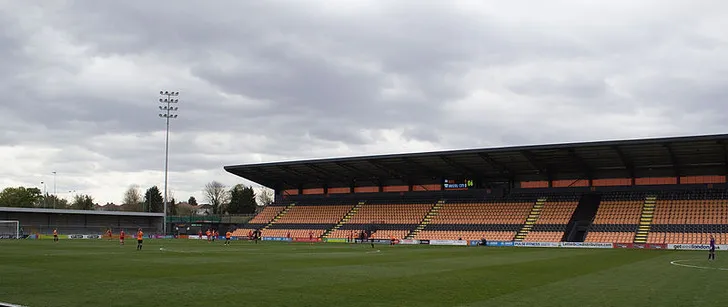 Khung cảnh các khán đài ấn tượng tại sân vận động The Hive, ngôi nhà của Barnet FC