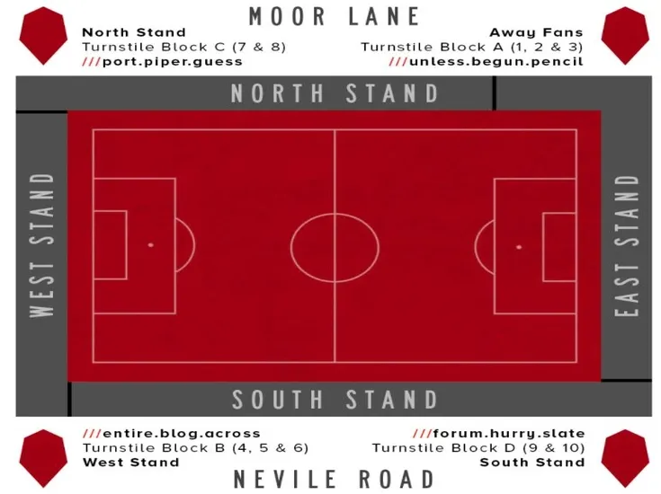 Sơ đồ chỗ ngồi chi tiết tại Peninsula Stadium, sân nhà của Salford City FC